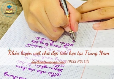 Khóa luyện viết chữ đẹp tiểu học tại Trung Nam