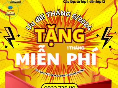 Dạy thêm TRUNG NAM khai giảng Khoá 𝐇𝐨̣𝐜 𝐊𝐲̀ 𝐇𝐞̀ - Ngày 𝟎𝟑/𝟔/𝟐𝟎𝟐𝟒