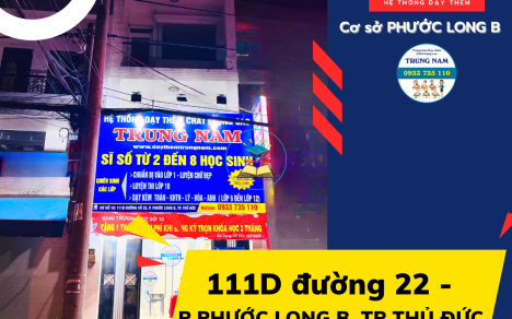 CƠ SỞ PHƯỚC LONG - Gần THCS Tăng Nhơn Phú
