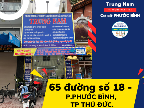 CƠ SỞ PHƯỚC BÌNH Q9 (đối diện TH Phước Bình)